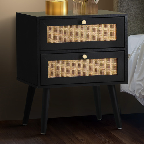 Black Asher Bedside Table