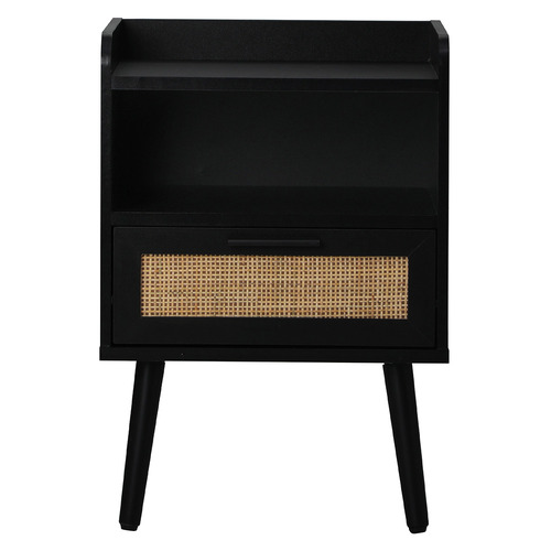 Black Reo Bedside Table