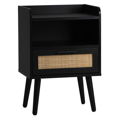 Black Reo Bedside Table