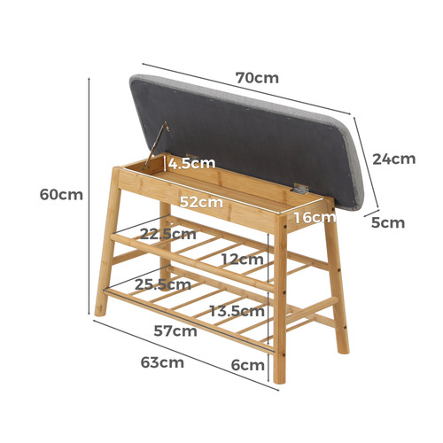 70cm Lilly Shoe Storage Bench