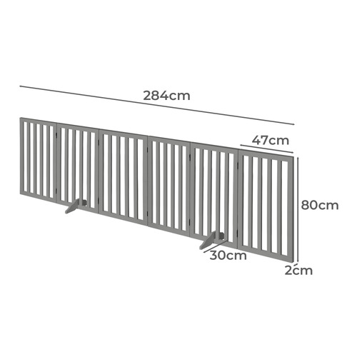 Blanche 6 Panel Foldable Pet Gate