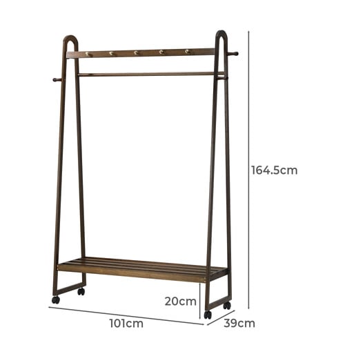 Lynne Bamboo Clothing Rack