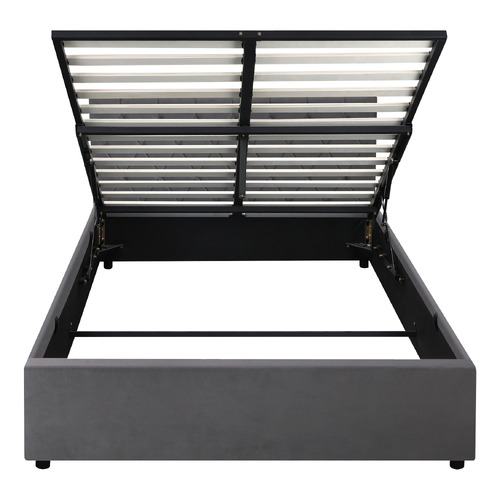 Kenzo Velvet Gas Lift Storage Bed