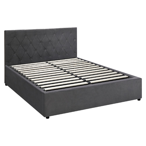 Kenzo Velvet Gas Lift Storage Bed