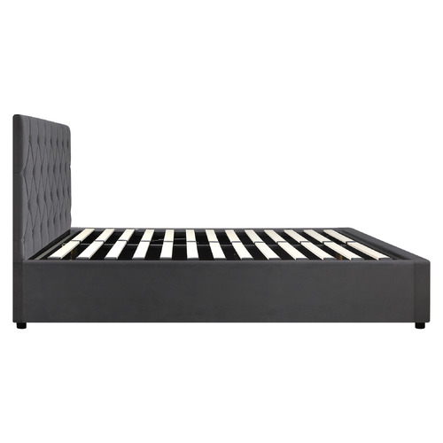 Kenzo Velvet Gas Lift Storage Bed