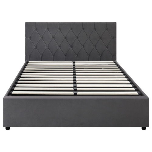 Kenzo Velvet Gas Lift Storage Bed