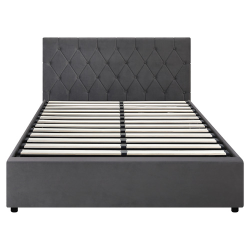 Kenzo Velvet Gas Lift Storage Bed