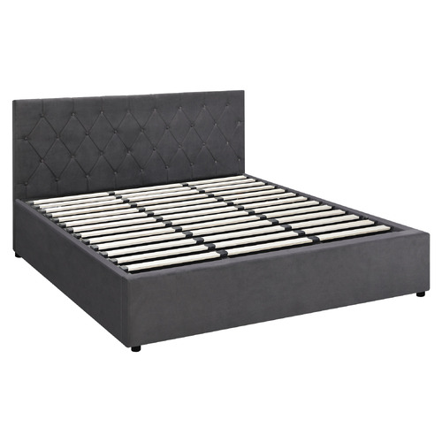 Kenzo Velvet Gas Lift Storage Bed