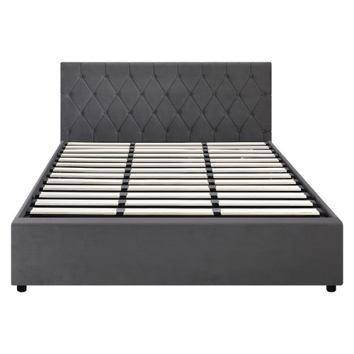 Kenzo Velvet Gas Lift Storage Bed