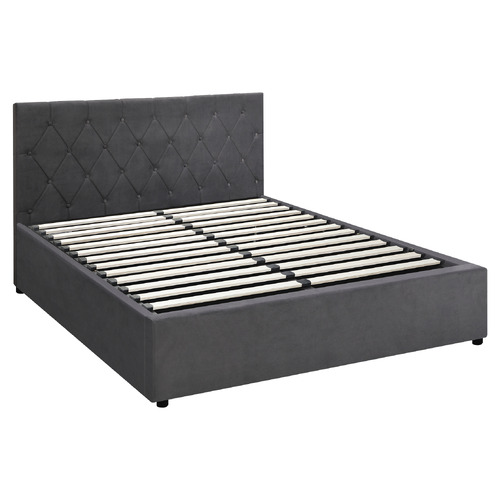 Kenzo Velvet Gas Lift Storage Bed