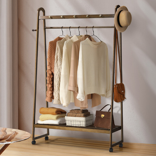 Lynne Bamboo Clothing Rack