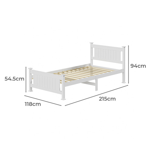 Clara Pine Wood Bed Frame