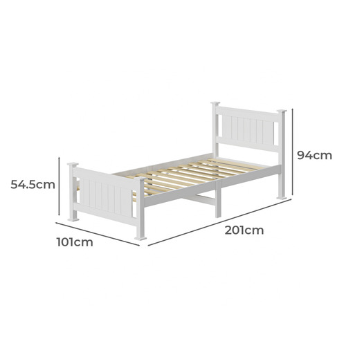 Clara Pine Wood Bed Frame