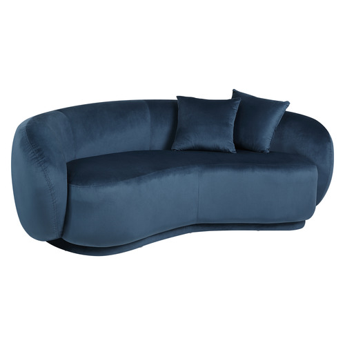 Millie 3 Seater Rounded Velvet Sofa