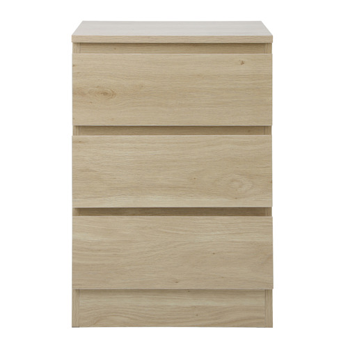 Carolla 3 Drawer Bedside Table