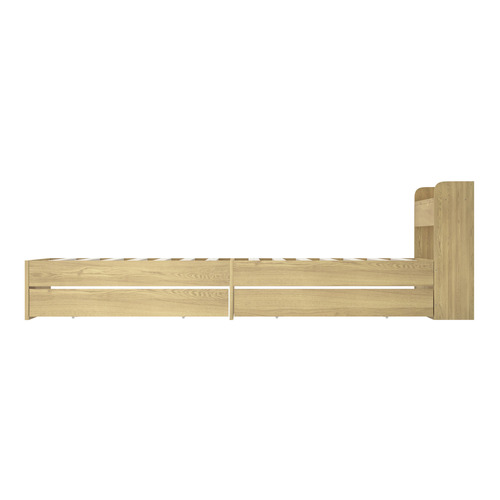 Natural Schrader Bed Frame with Storage