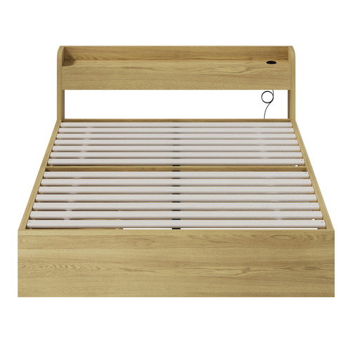 Natural Schrader Bed Frame with Storage