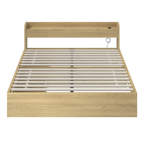 Natural Schrader Bed Frame with Storage
