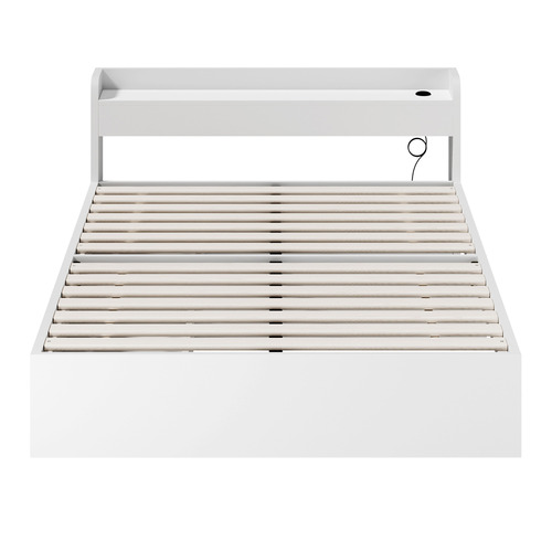 White Schrader Bed Frame with Storage
