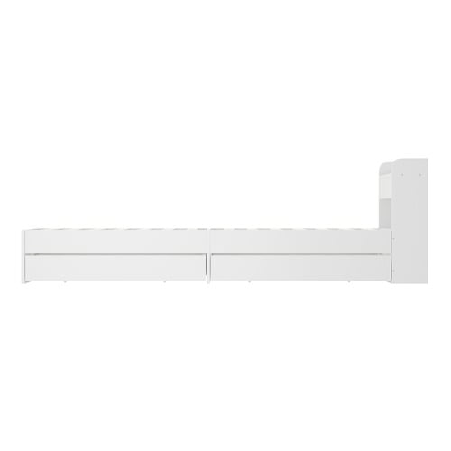 White Schrader Bed Frame with Storage