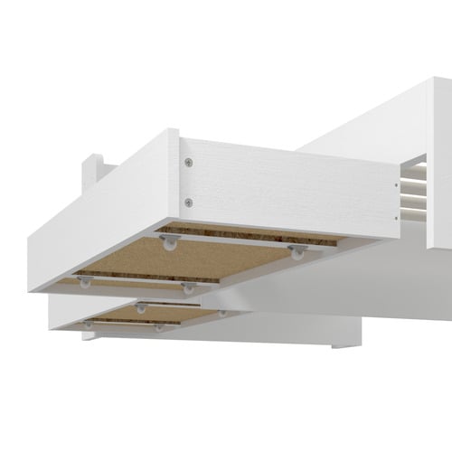 White Schrader Bed Frame with Storage