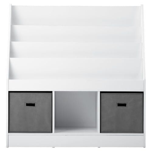 Kids' Emmett Bookshelf with Storage Basket
