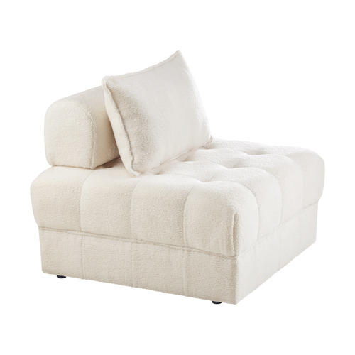 Armati Boucl&eacute; Armless Lounge Chairs