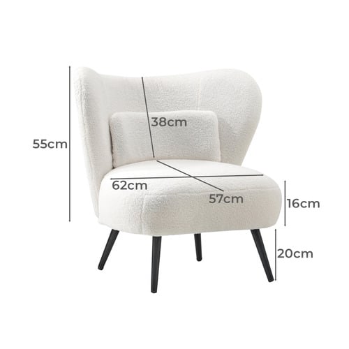 Aleyn Boucl&eacute; Wing Back Chair