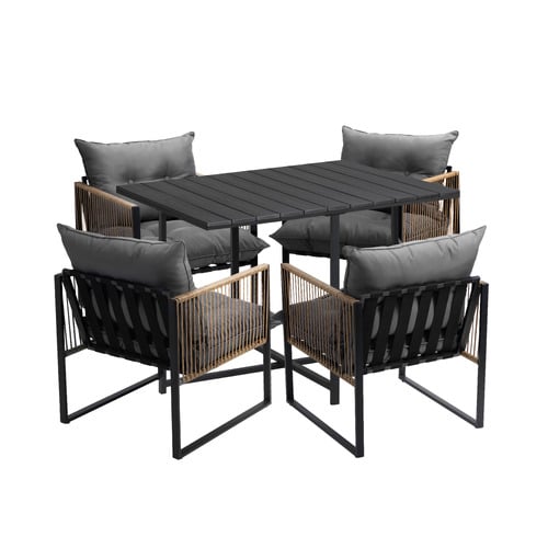 4-Seater-Square-Hicks-Outdoor-Dining-Table-and-Chair-Set
