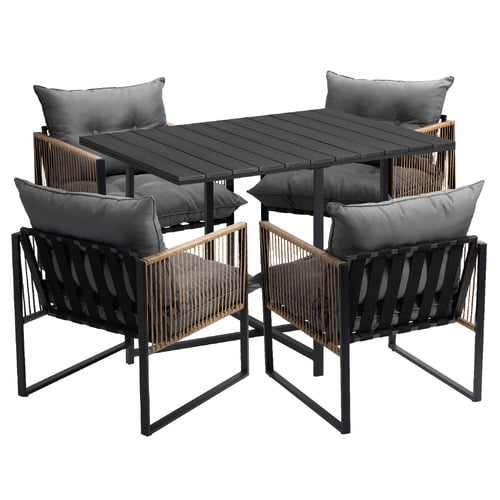 4-Seater-Square-Hicks-Outdoor-Dining-Table-and-Chair-Set