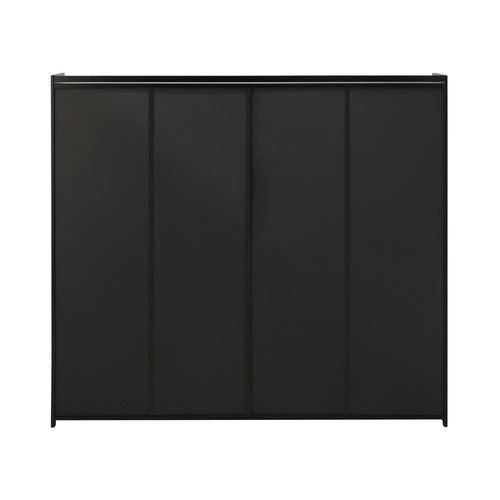 Black Josephine 4 Door Shoe Cabinet