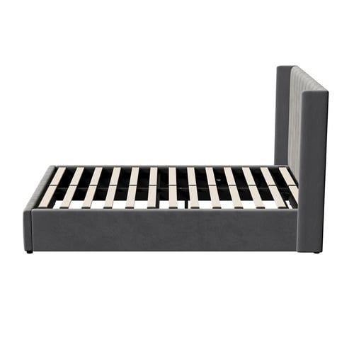 Grey Meier Gas Lift Storage Bed Frame