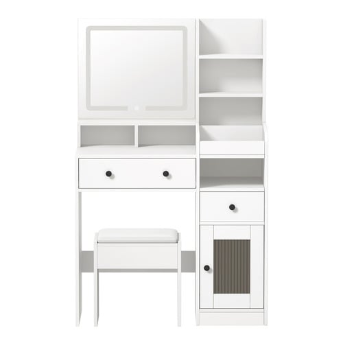 2 Piece LED Norina Dressing Table & Stool Set
