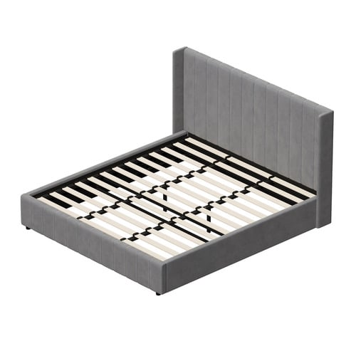 Grey Meier Gas Lift Storage Bed Frame
