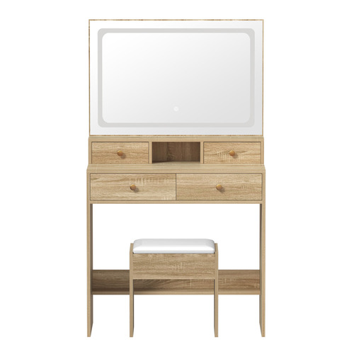 2 Piece LED Livia Dressing Table & Stool Set