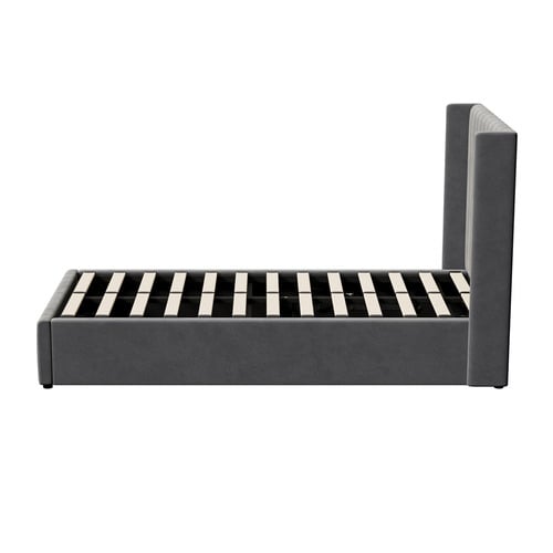 Grey Meier Gas Lift Storage Bed Frame