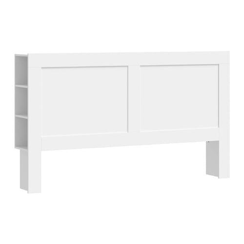 White Jephson Bedhead with Shelves