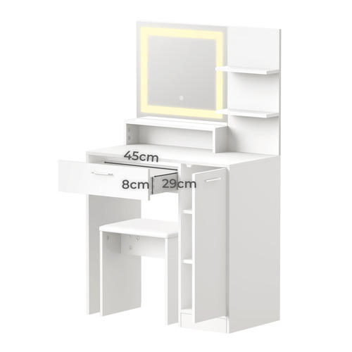 2 Piece Melrose Dressing Table & Stool Set
