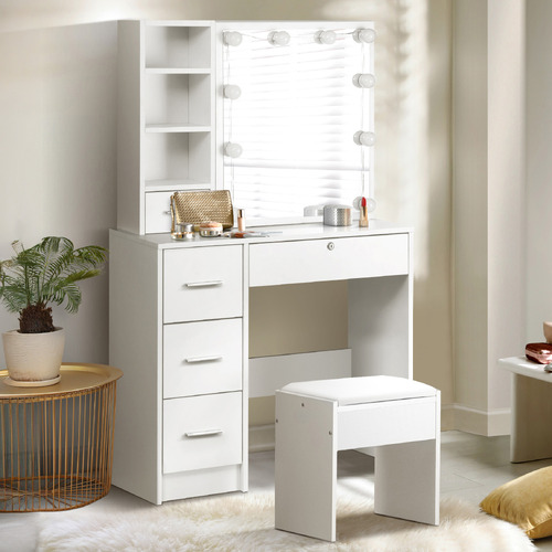 2 Piece Emily Dressing Table & Stool Set | Elegant Design