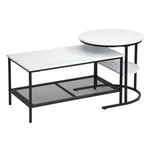 2 Piece Adrian Nesting Coffee Table Set