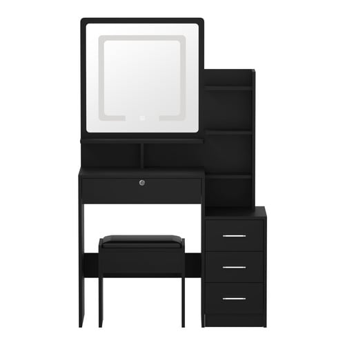 2 Piece Shepard LED Dressing Table & Stool Set