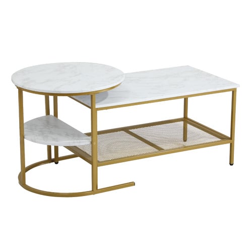 LivingFusion 2 Piece Adrian Nesting Coffee Table Set | Temple & Webster