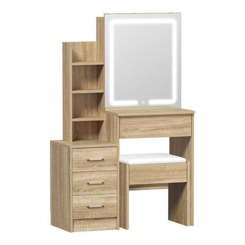 2 Piece Colorado LED Dressing Table & Stool Set