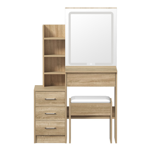 2 Piece Colorado LED Dressing Table & Stool Set