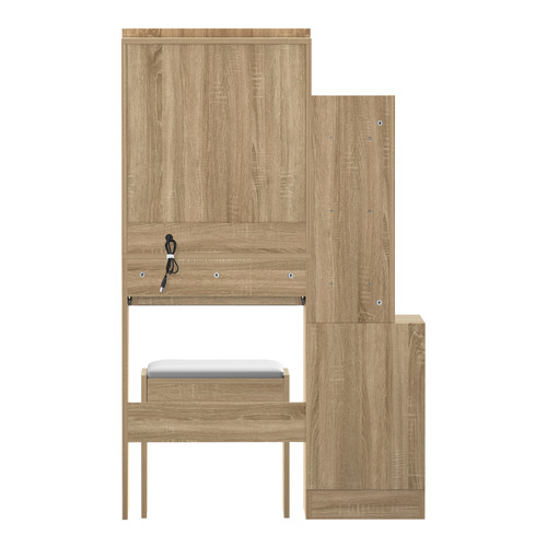 2 Piece Colorado LED Dressing Table & Stool Set