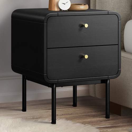 50cm Ashbourne 2 Drawer Bedside Table
