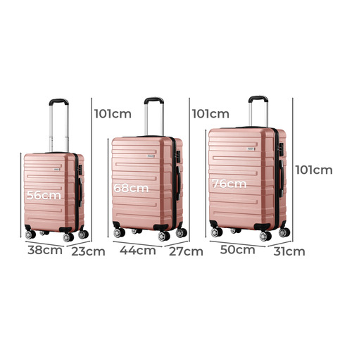 3 Piece Dryden Lightweight Suitcase Set