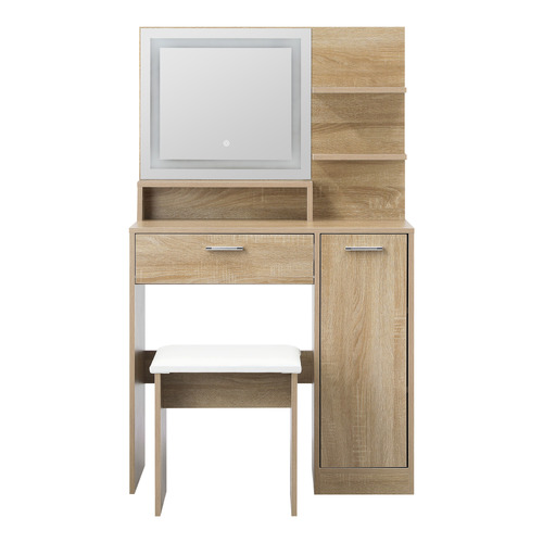 2-Piece-Melrose-LED-Dressing-Table-and-Stool-Set