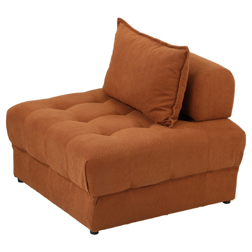Brown Bettina Armless Lounge Chair
