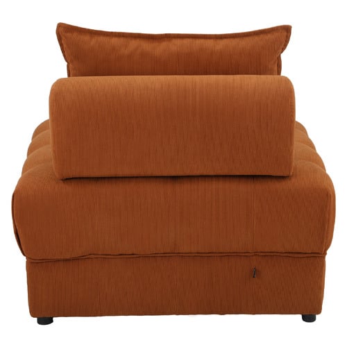 Brown Bettina Armless Lounge Chair
